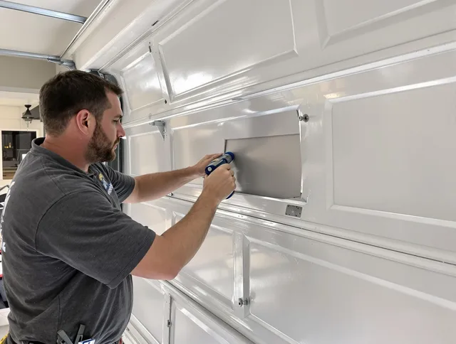 Garage door panel repair by Deltona Garage Door Repair in Deltona