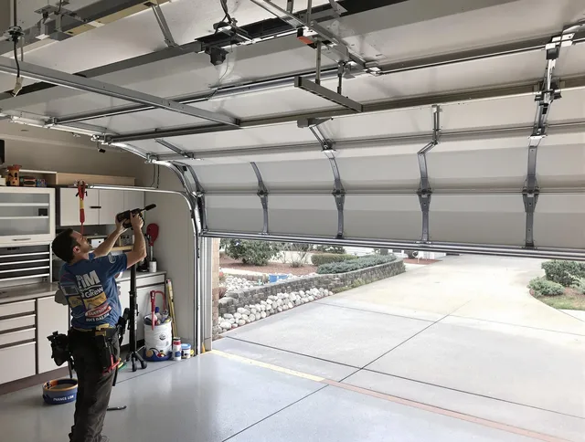 Garage door track repair service by Deltona Garage Door Repair in Deltona